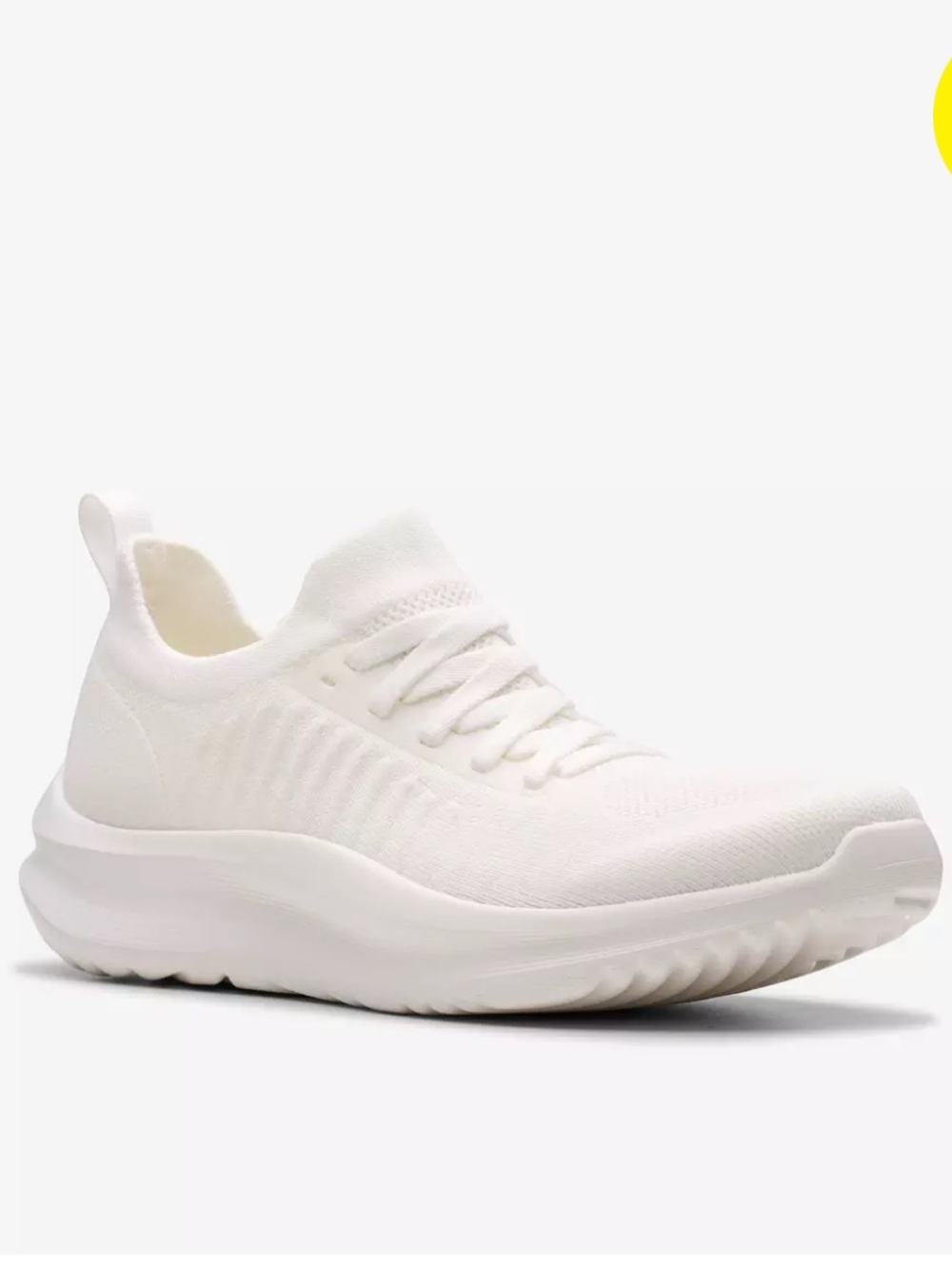 Clarks Solevana White Sneaker size 8